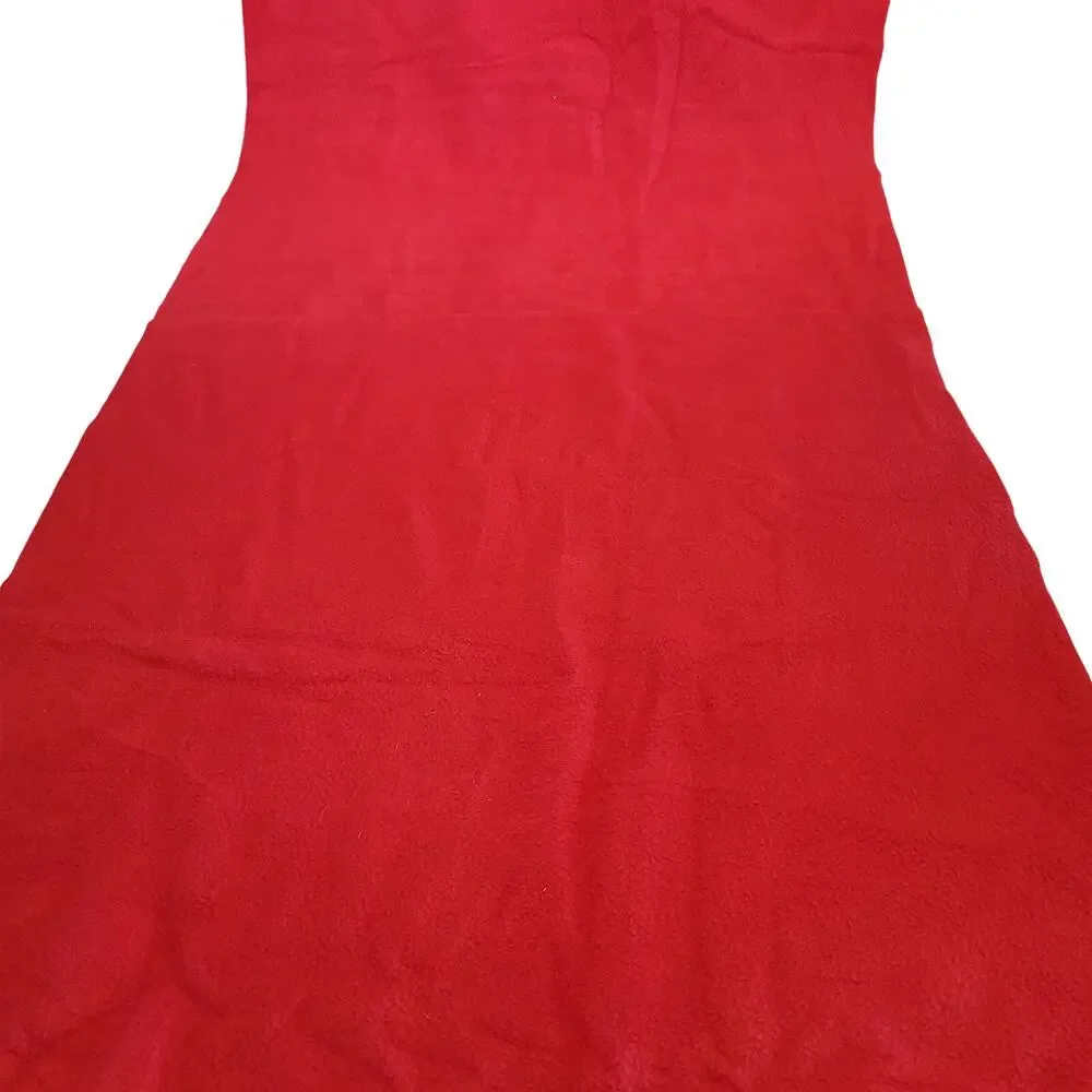 Red Fleece Fabric 62 x 28